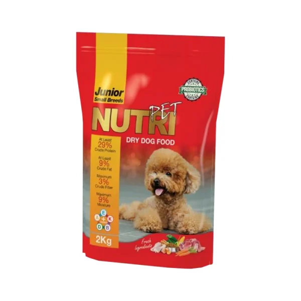 غذای خشک پروبیوتیک سگ نوتری پت مدل Junior Small Breeds