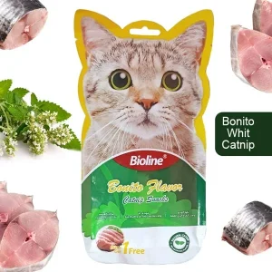 بستنی گربه بایولاین کت نیپ دار با طعم ماهی